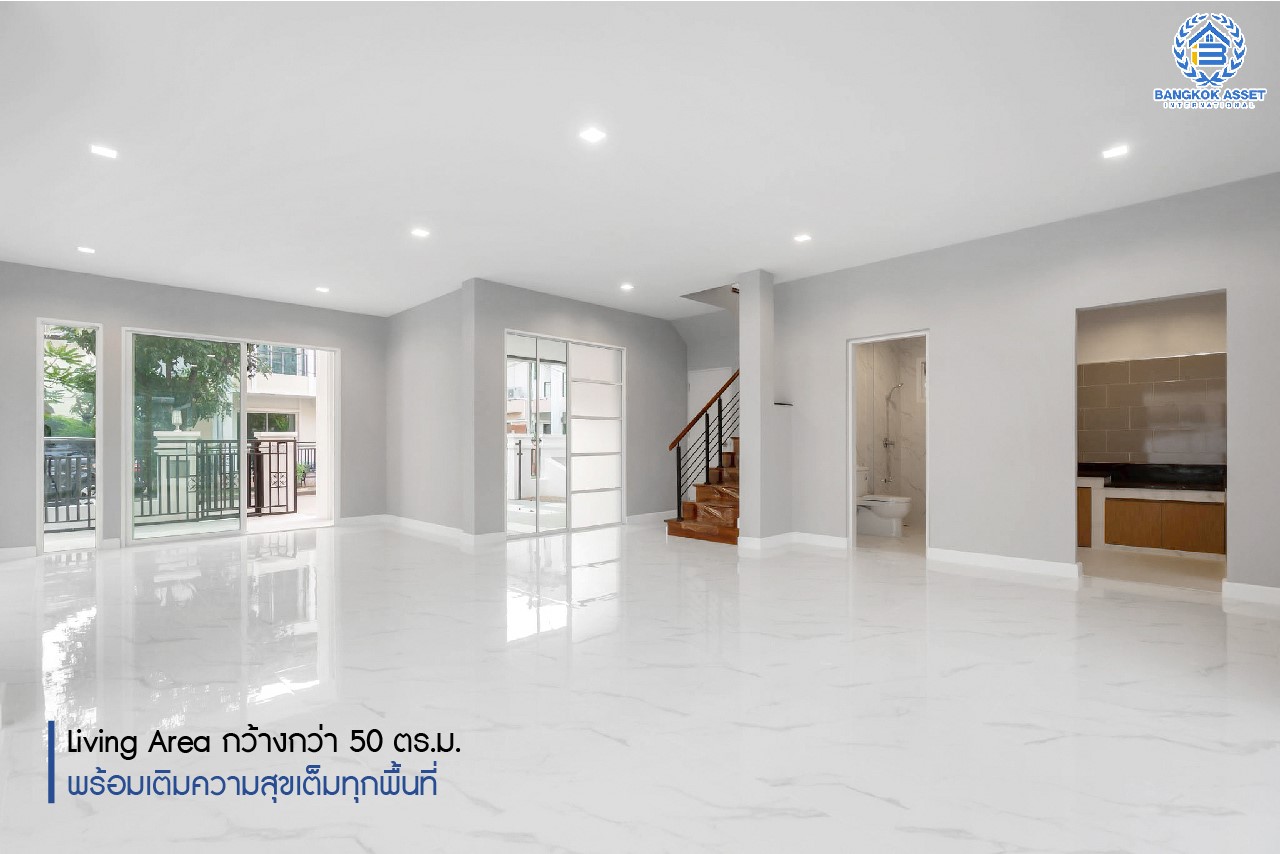 บ้านมือสองตกแต่งใหม่ ม.บางกอกบูเลอวาร์ด ราชพฤกษ์-พระราม5 หลังใหญ่ดีไซน์สุดหรู เนื้อที่ 83 ตร.ว. บนสังคมคุณภาพ SC Asset* ฟังก์ชันจัดเต็ม 4 ห้องนอน 4 ห้องน้ำ (ห้องนอนชั้นล่างพร้อมห้องน้ำในตัว) 2 ที่จอดรถ บนทำเลติดถนนราชพฤกษ์ ใกล้วงเวียนพระรามห้า ,ทางด่วนศรีรัช และเพียง 10 ถึงรถไฟฟ้า "สถานีบางรักใหญ่"